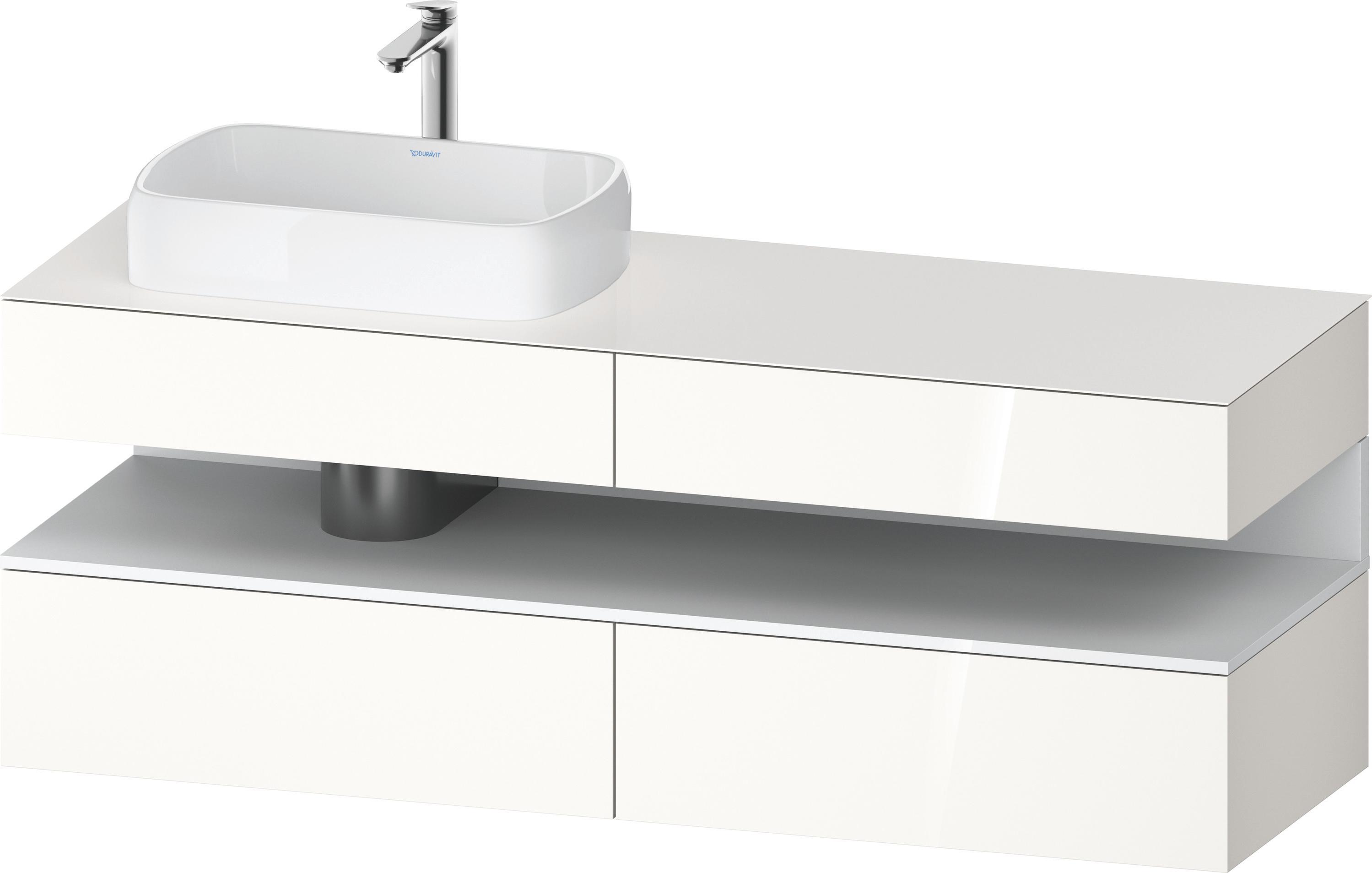 DURAVIT QA4777018220000 QAT KWTU WH Eck 1600x550x600 Wß Hgl.