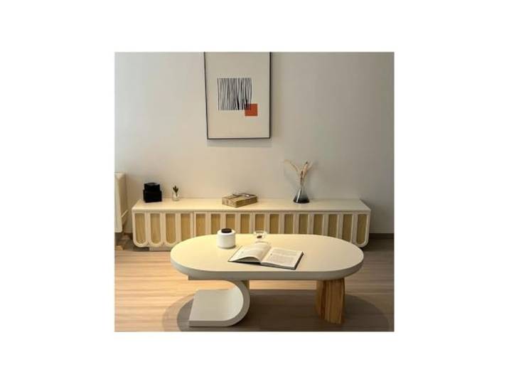 9bbhfJw4R Couchtisch im Landhausstil Moderner minimalistischer Couchtisch for das Wohnzimmer, kreativer Teetisch for zu Hause(110x60x45cm)