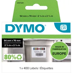DYMO LW 2187329 - DYMO Warenrotations-Etiketten für LabelWriter 54mm x 70mm, 400 S