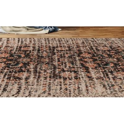 Teppich PADIRO "Charme 225", bunt (multi, rot), B:120cm H:5mm L:180cm, Baumwolle, Chenille, Polyester, Teppiche, Teppich, Chenille Flachgewebe im Vintage Stil