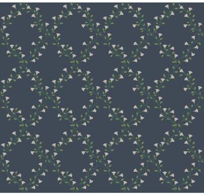 Rifle Paper Co. Sylvie Navy Wallpaper