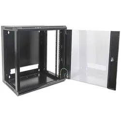 Intellinet 19 Zoll Wandgehäuse (6 HE, 19 Zoll Rack), Serverschrank, Schwarz