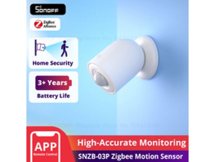 SONOFF SNZB-03P ZigBee Bewegingssensor Slimme lichtdetectie Bewegingsalarm Werk met ZBBridge via EWeLink APP Alexa Google