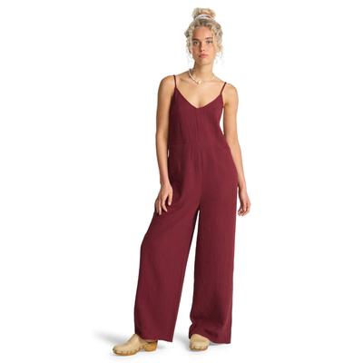 Jumpsuit BILLABONG "Only In Dreams", Damen, Gr. M, cranberry, Obermaterial: 100% Baumwolle., Overalls Jumpsuit