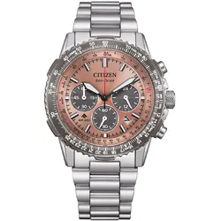 Citizen CA4664-60X Eco-Drive Herrenuhr Chronograph Stahl/Mokka