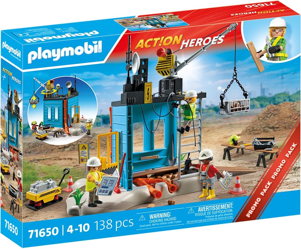 Playmobil Promo Pack construcción Action Heroes.