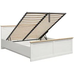 BOXBETT 180/200 Victoria Weiß und Holz