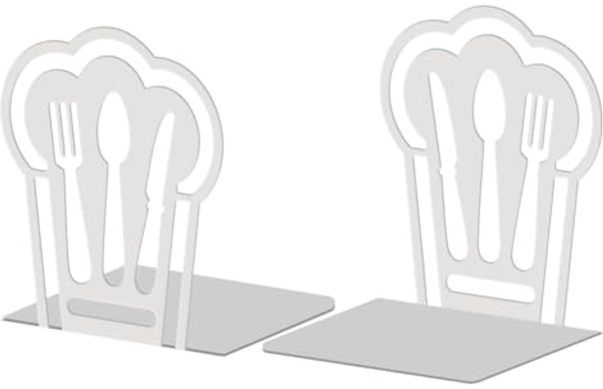 Decoratieve metalen boekensteun voor studieboeken en bureauplanken