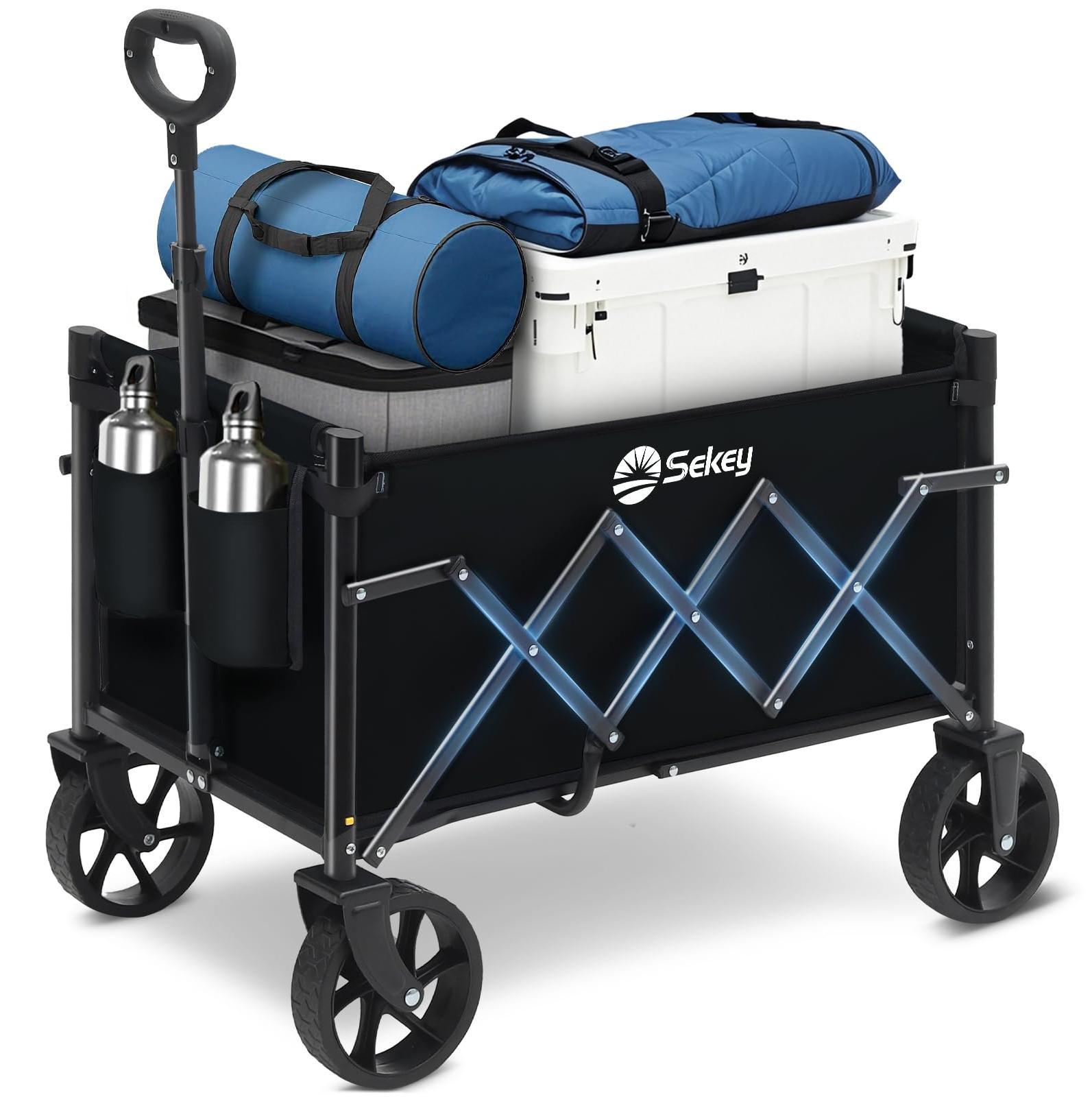 Selius Mini 4029 Bolderkar, Opvouwbaar, 70 L, Max. 80 kg, Handwagen met Rem
