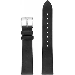 Watx & Colors Uhrband WXCO1036 (38 mm, Echtes Leder), Uhrenarmband, Schwarz
