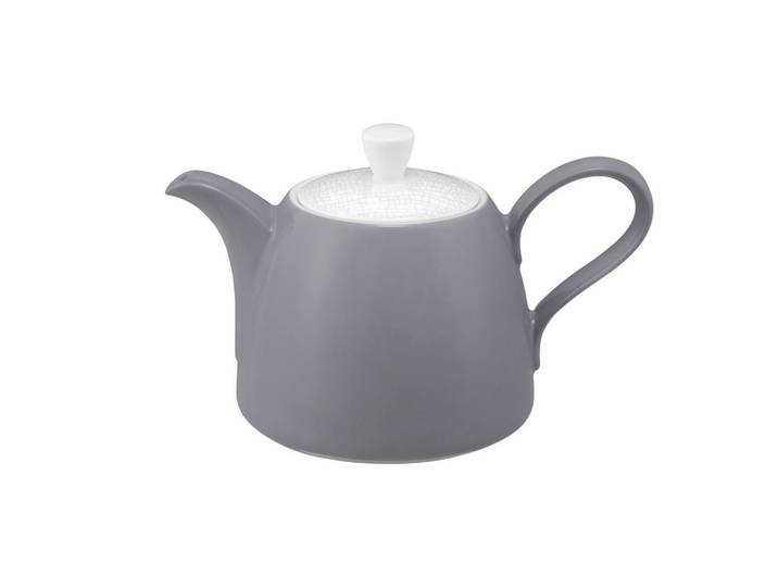 Seltmann Weiden Kanne Life Fashion Elegant Grey 1,40 l, Grau, Keramik, Rund, Geschirr, Kannen & Karaffen, Teekannen