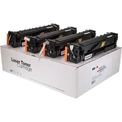 XL-Toner ersetzen HP 201X Kombipack schwarz, cyan, magenta, gelb
