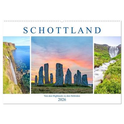 Von den Highlands zu den Hebriden (Wandkalender 2026 DIN A2 quer), CALVENDO Monatskalender