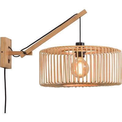 GOOD & MOJO Wandleuchte "Bromo", beige (natur), Ø 40cm H: 43cm, Leuchten, Wandleuchte