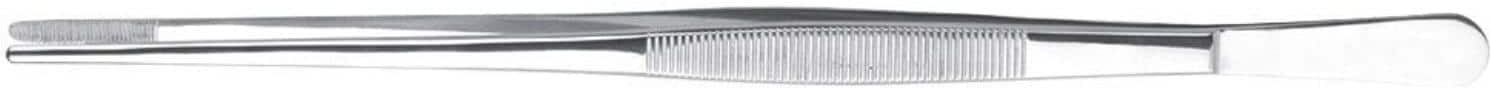 Grillzange "triangle M 30 cm", silber, B:32cm H:1cm L:8cm, Edelstahl, Küchenzangen, Grillzange silber L: 8cm