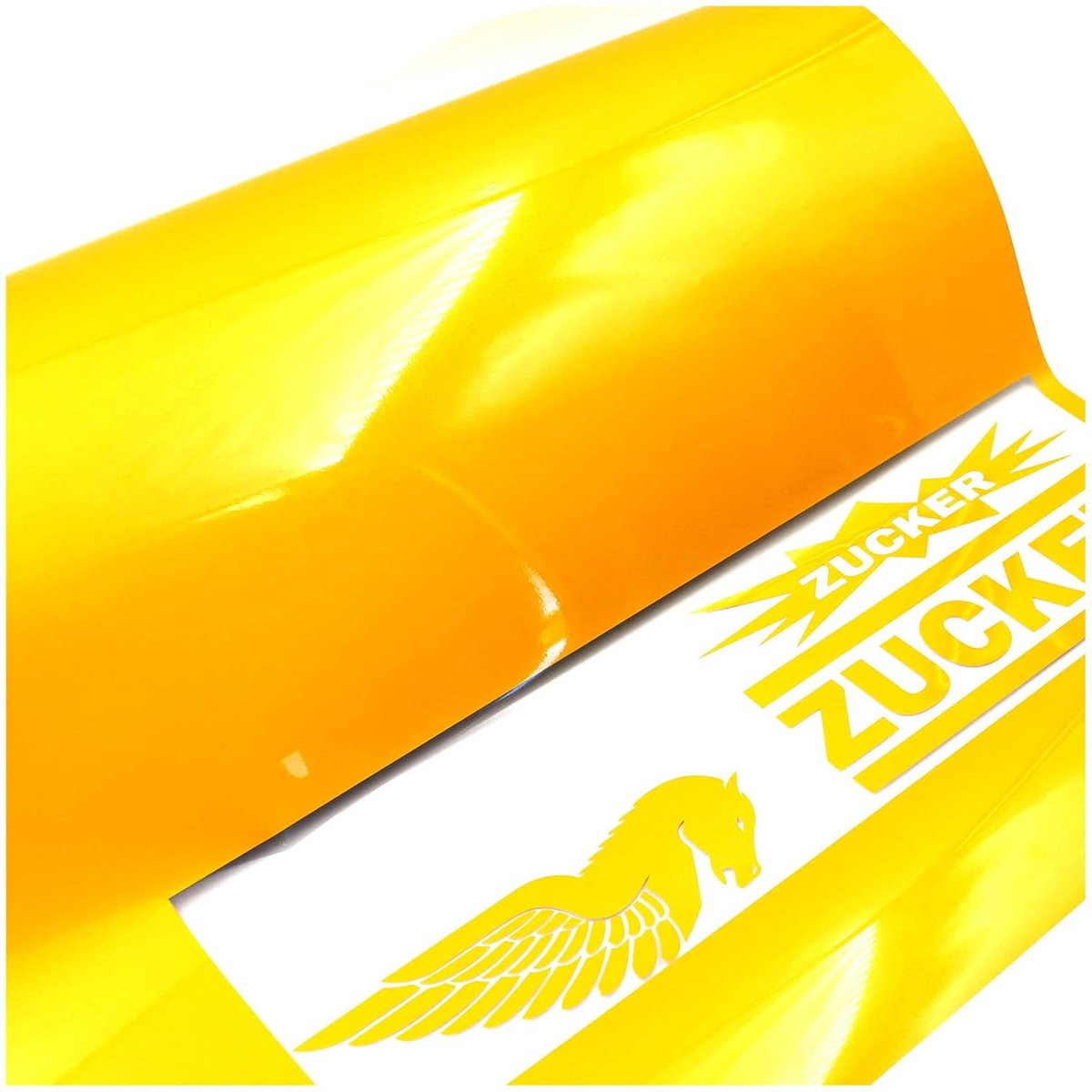 Geel Reflecterende Plotterfolie voor Decoratie en Stickers - Breedte: 31 cm, Lengte: 1 m
