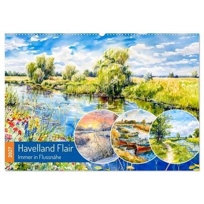 Havelland Flair - Immer in Flussnähe (Wandkalender 2027 DIN A2 quer), CALVENDO Monatskalender