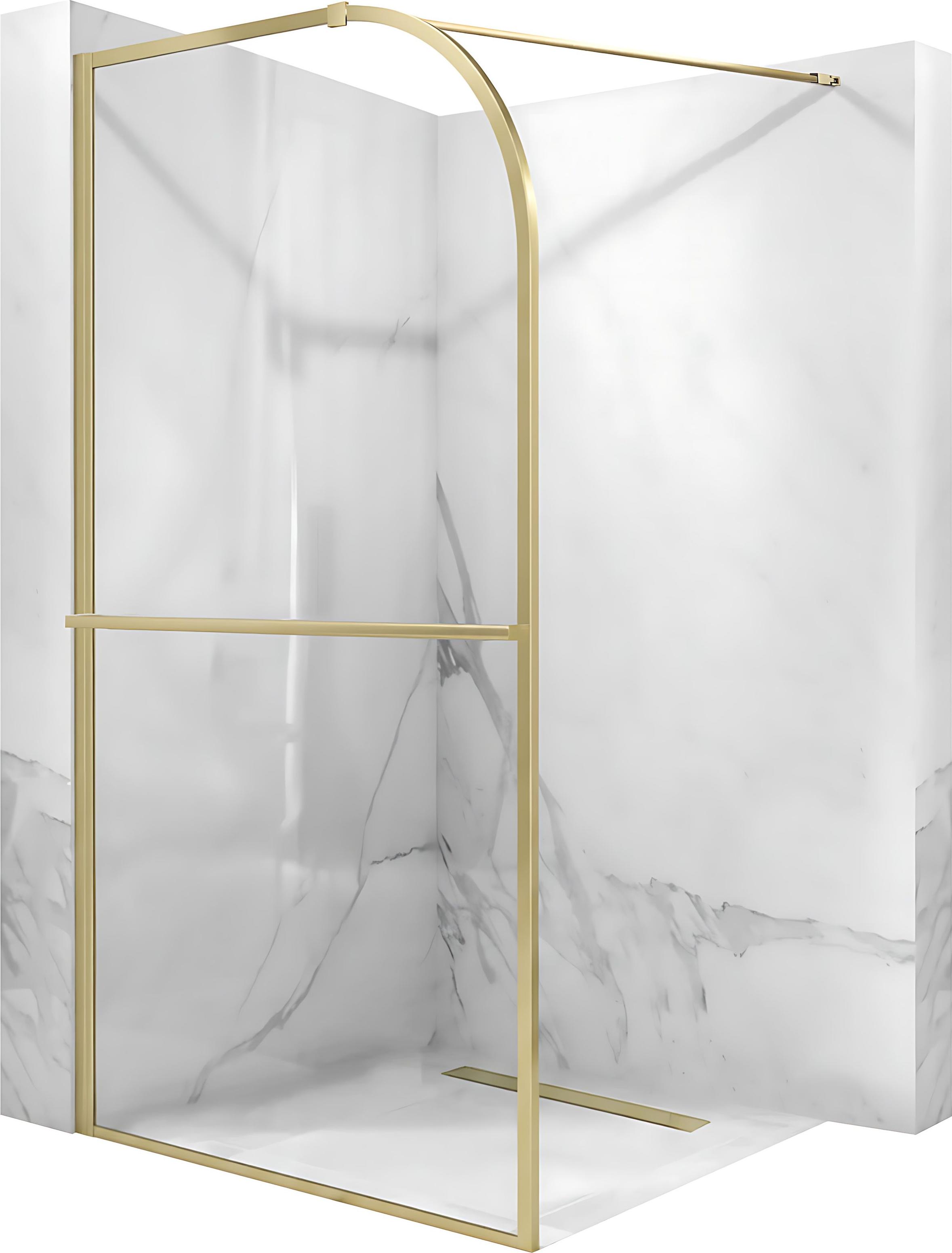 Duschwand Rea Sky 100 Brush Gold
