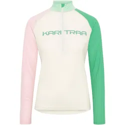 Kari Traa, Damen, Funktionsshirt, Ella Baselayer Halfzip (L), Beige, Mehrfarbig