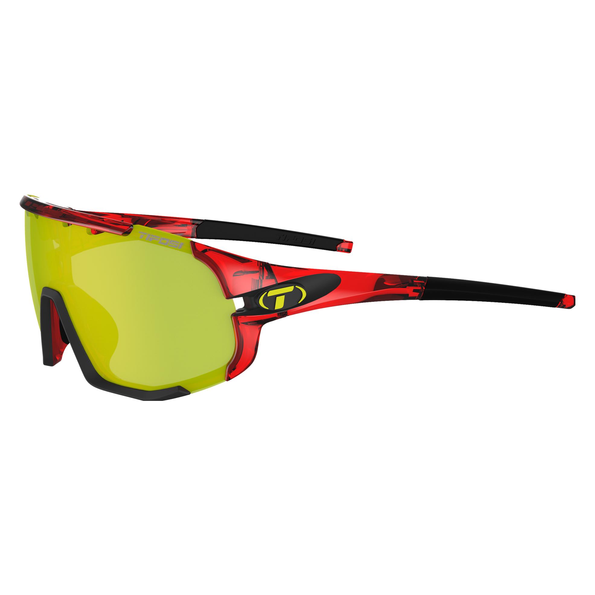 Tifosi Sledge Sportbrille-crystal red (Rot, Ac Red, Clarion Blue, Clarion Yellow, Clear, Green) (1630109827_)
