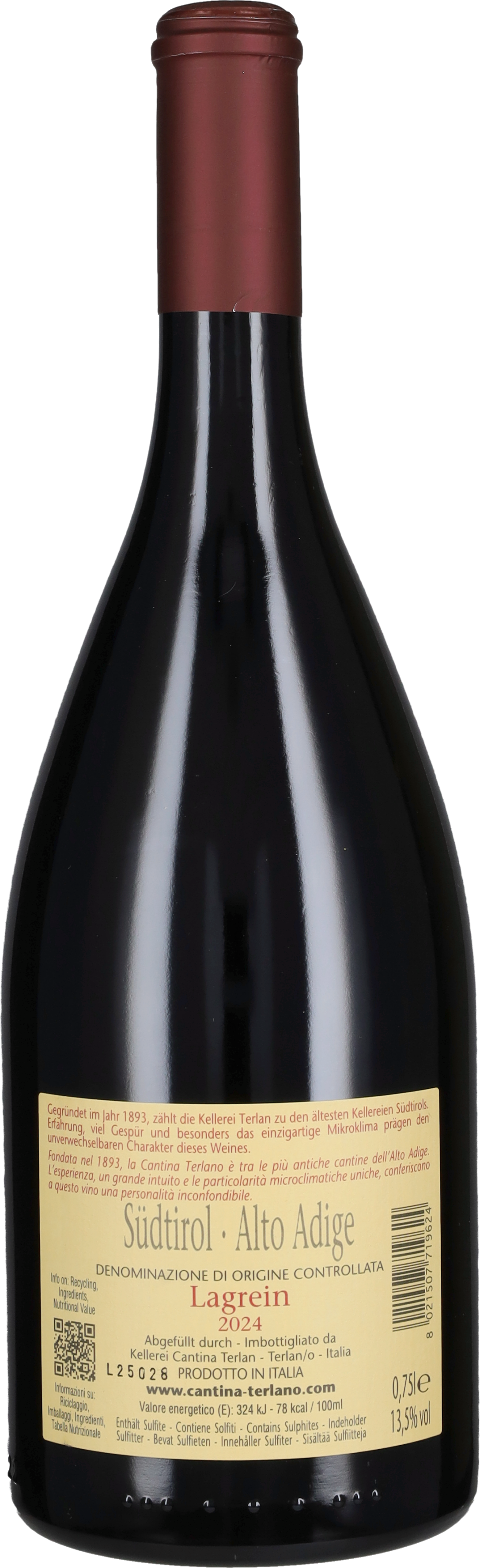Lagrein Cantina Terlano 2025