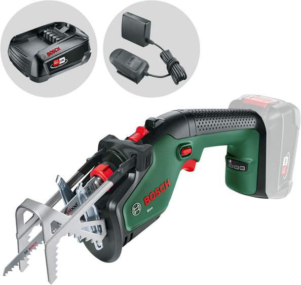 Bosch KEO - Scie sabre à batterie - 18 V 2.5 Ah
