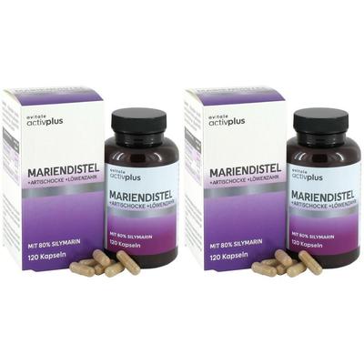 Activplus Mariendistel+Artischocke+Löwenzahn Kaps. 2x 2x120 St Kapseln