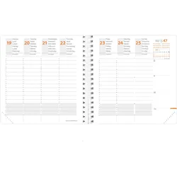Quo Vadis, Agenda, Time&Life Medium MS Inhalt 22 QV540122 Inhalt, 1W/2S,16X16cm (10 x 15 cm, 1 Woche / 2 Seiten)