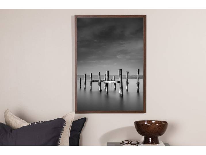 Poster Silbersee aus hochwertigem Papier - 50 x 70 cm - Luxusbetten24