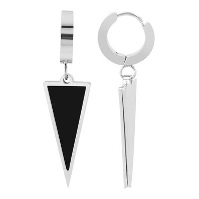 Kettenanhänger ADELIA´S "Anhänger aus Edelstahl", schwarz (silber), Schmuckanhänger, Damen, Edelstahl, Kettenanhänger, Zum Verschenken – ideal zum Muttertag