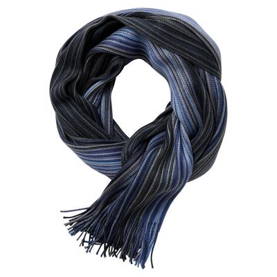 Schal CASAMODA "CASAMODA Schal gestreift", Herren, blau, 100% Polyacryl, Modetücher Schal