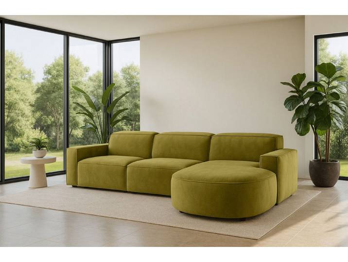 Kaiser Möbel Ecksofa Cursal Round – modulares L-Sofa mit sanften Rundungen, Einzelsofa, L-Form, modulares System, modernes Design
