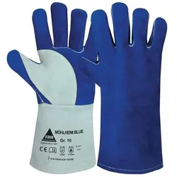 Hase Schweißerhandschuhe Mühlheim Blue Gr.12 blau/grau Rindspaltleder