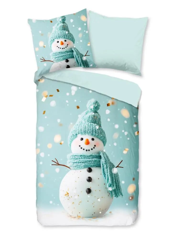 Good Morning Kinderdekbedovertrek Pierre - Groen/Turquoise/Blauw - 135 x 200 cm - 100% Katoen Flannel