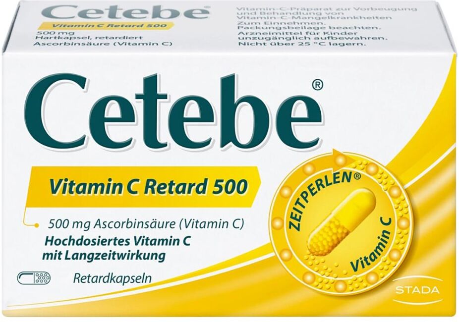 Cetebe Vitamin C Retard 500 Kapseln