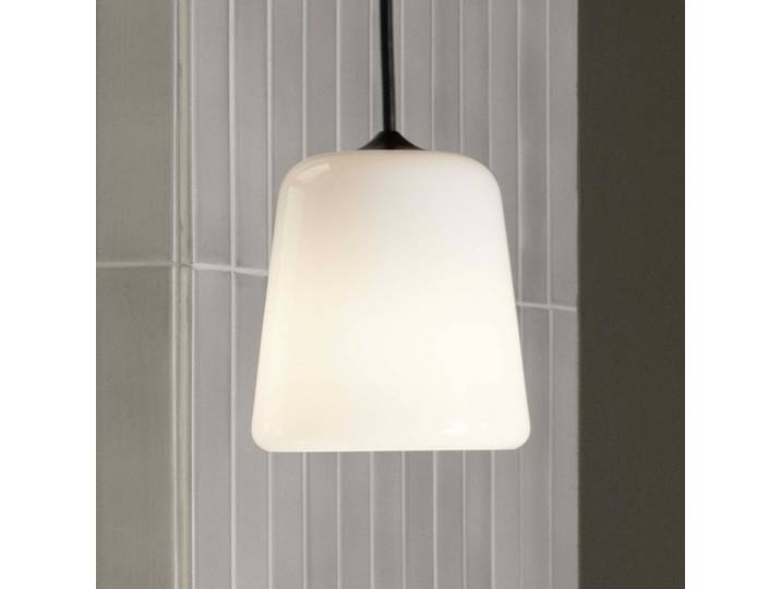 Material Pendelleuchte White Opal Glass - New Works Material New Edition - Wohnzimmer - Design - Einflammig