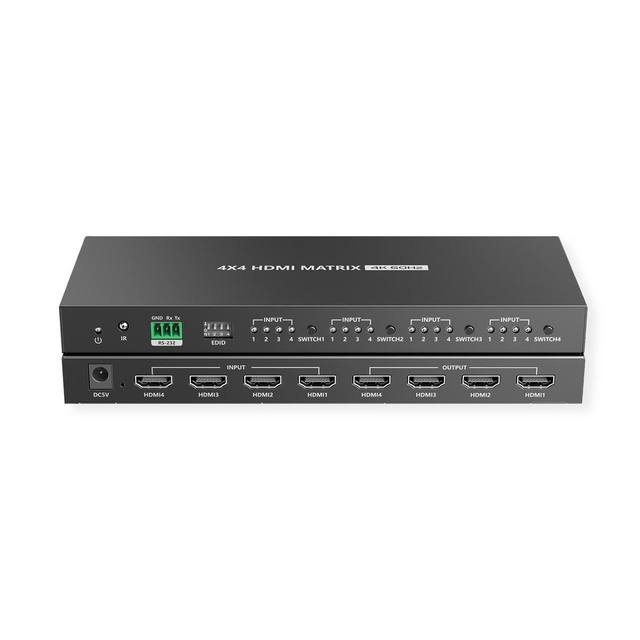 Value HDMI 4x4 Matrix Switch, 4K60Hz (14.99.3593)