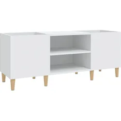 vidaXL Plattenschrank Weiß 121x38x48 cm Holzwerkstoff