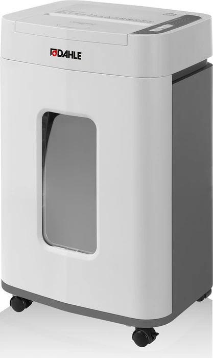 DAHLE ShredMATIC 150 Aktenvernichter mit Partikelschnitt P-4, 4 x 12 mm, bis 150 Blatt, lichtgrau