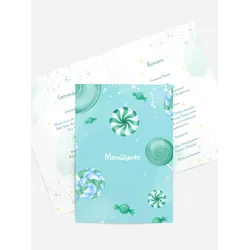 Menükarten Geburtstag selbst gestalten mit Spruch und Fotos im Onlinedesigner bei Meine-Kartenmanufaktur.de