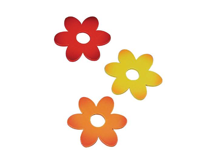Rayher Holzstreuteile Blüten 7 cm 6 Stück