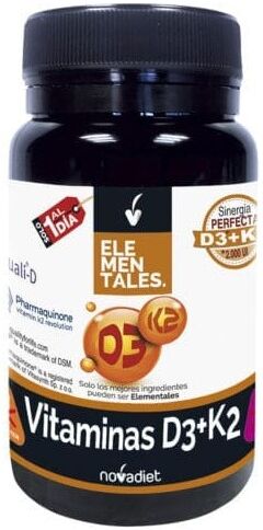 Novadiet Vitamin D3+K2 2000Ui 60 Capsules