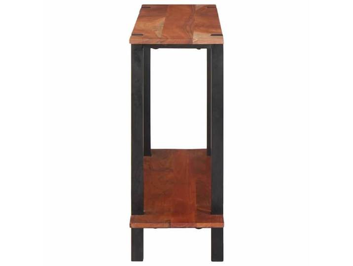 [1 pc]Console de Rangement - Marron - Table console/armoire latérale - avec étagère Marron et Noir 110x30x4228