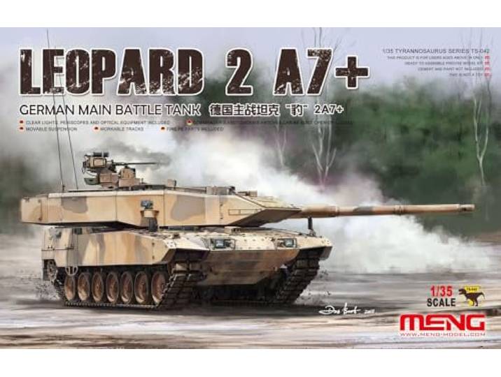 Model Char Leopard 2a7+ Duitse Main Battle Tank