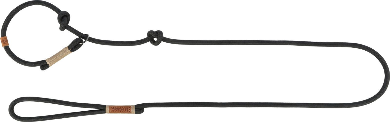 TRIXIE BE NORDIC Retrieverleine S–M, schwarz/sand