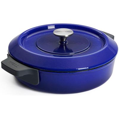Kasserolle WOLL "Iron", blau, H:7cm Ø:28cm, Töpfe, Kasserolle, Ø 28 cm, Induktion