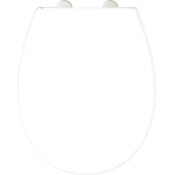 Schütte, WC Deckel, WC Sitz Duroplast WC-Sitz WHITE Made in Europe inklusive Duftstein Absenkautomatik 82850 Weiss