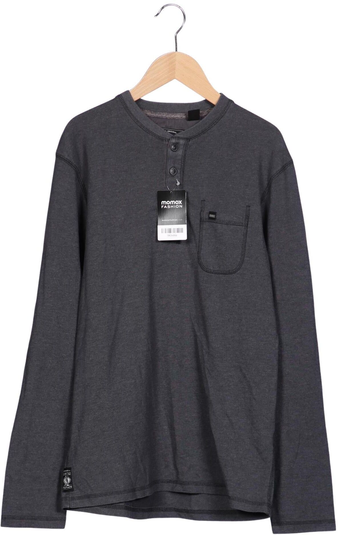 O Neill Herren Langarmshirt, Grau, Gr. S, Baumwolle / Synthetik - Second Hand