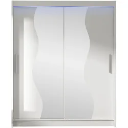 SCHWEBETÜRENSCHRANK Westa S, mit RGB LED Beleuchtung