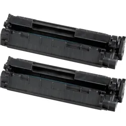 2 Kompatible Toner ersetzt HP Q2612AD 12A Doppelpack schwarz